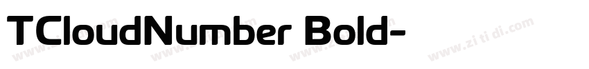 TCloudNumber Bold字体转换 TCloudNumber Bold字体转换